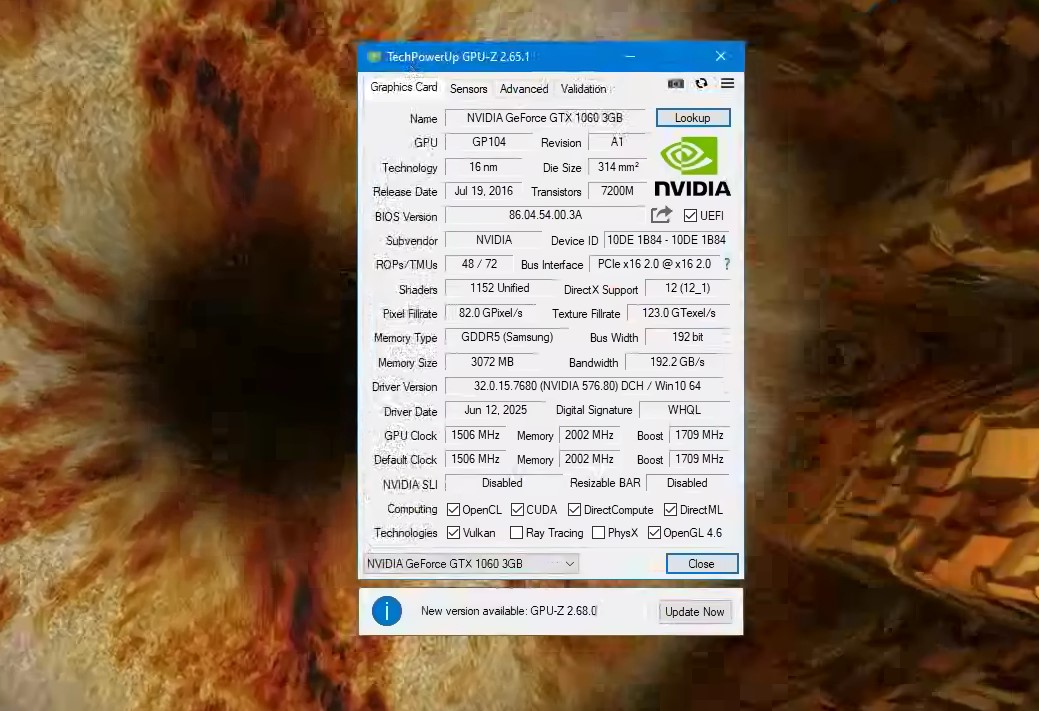Видеокарта Palit GeForce GTX 1060 DUAL 3Gb GDDR5 192bit (NE51060015F9-1061D) БУ Видеокарта Palit GeForce GTX 1060 DUAL 3Gb GDDR5 192bit (NE51060015F9-1061D) БУ
