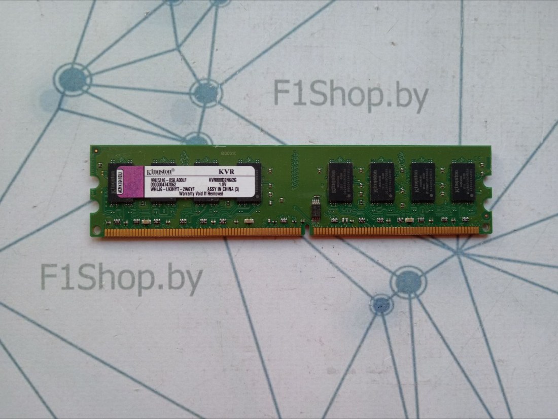 Оперативная память DDR-2 2048MB PC-6400 Kingston (KVR800D2N6/2G)