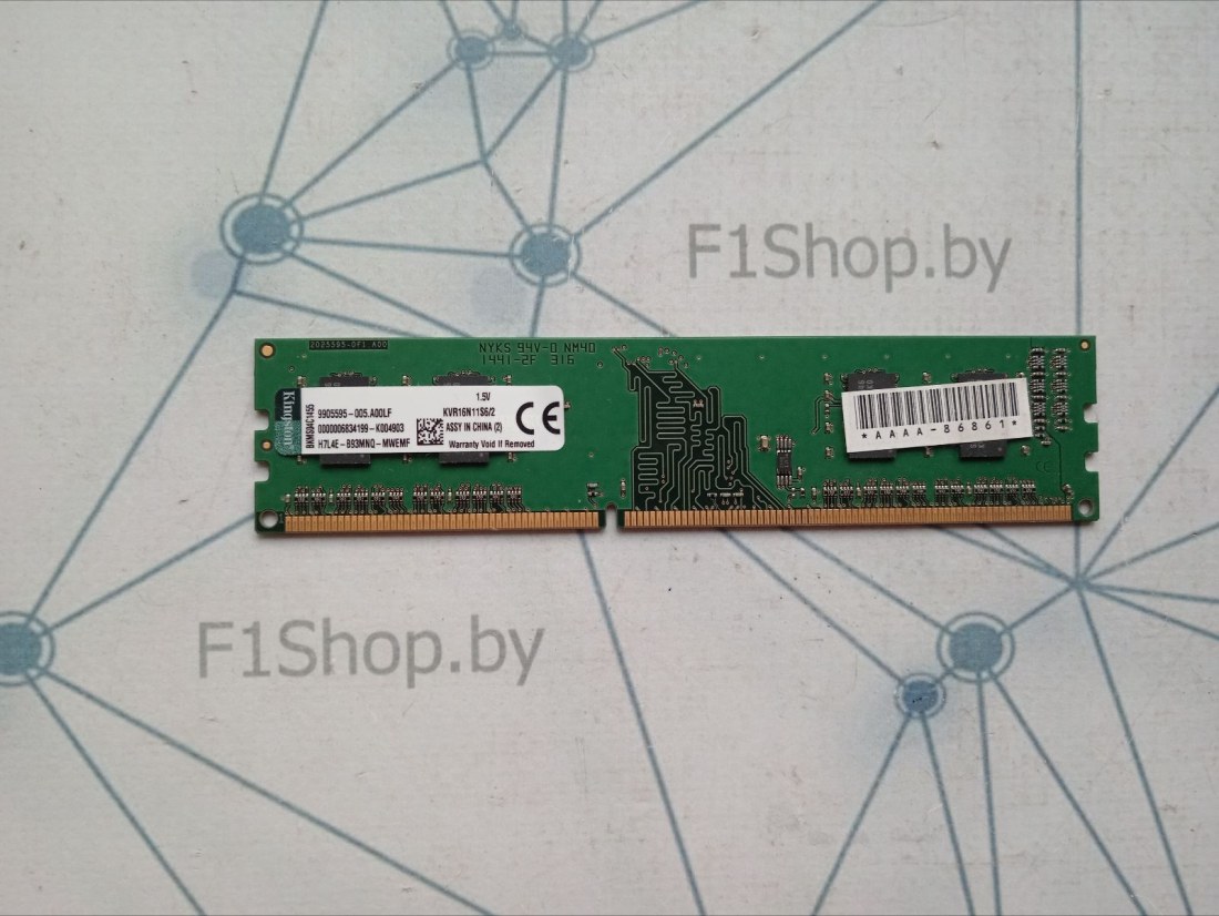 Оперативная память DDR-3 2048Mb 1600MHz Kingston (KVR16N11S6/2) БУ