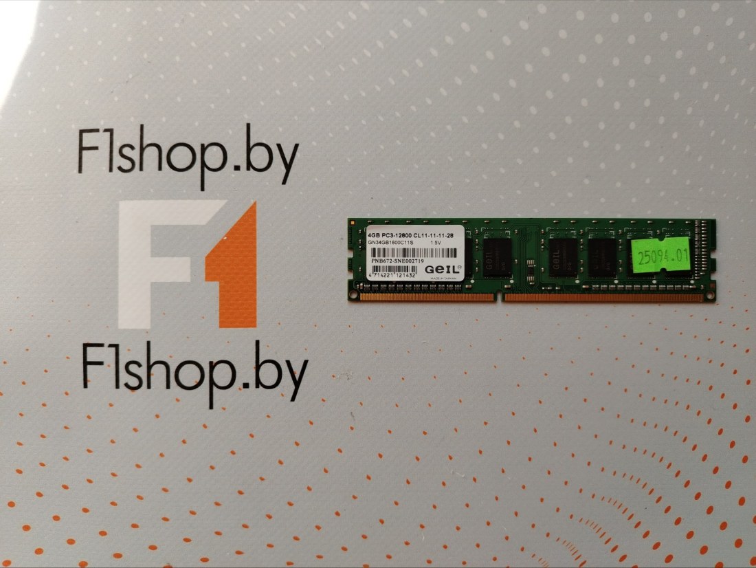 Оперативная память DDR-3 4096MB 1600MHz Geil (GG34GB1600C11S) БУ Оперативная память DDR-3 4096MB 1600MHz Geil (GG34GB1600C11S) БУ