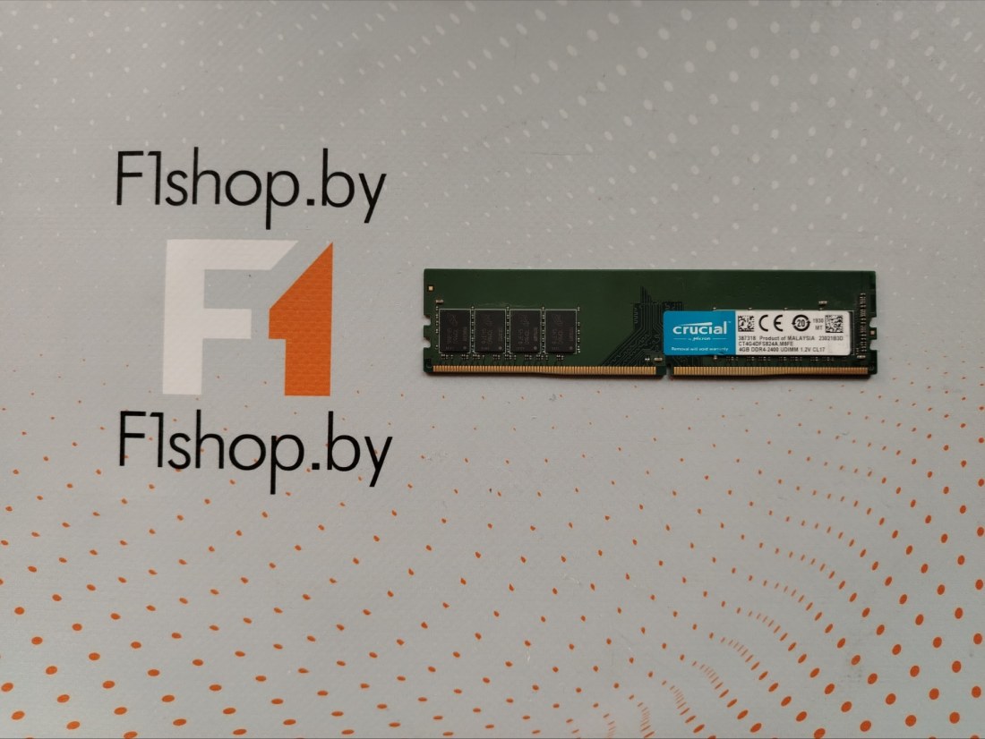 Оперативная память DDR4 4GB Crucial 2400MHz  (CT4G4DFS824A) БУ