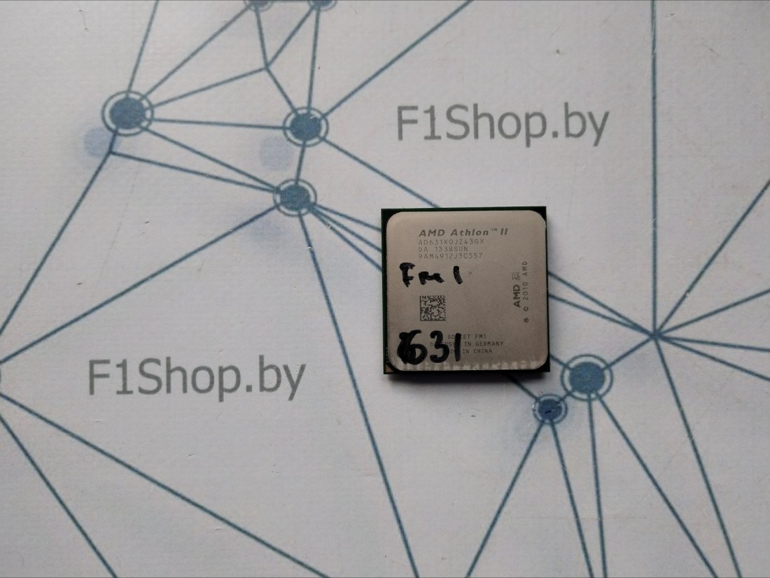 Процессор AMD Athlon II X4 631 (AD631XWNZ43GX), 4 ядра*2.6 ГГц, TDP 100W, Socket FM1