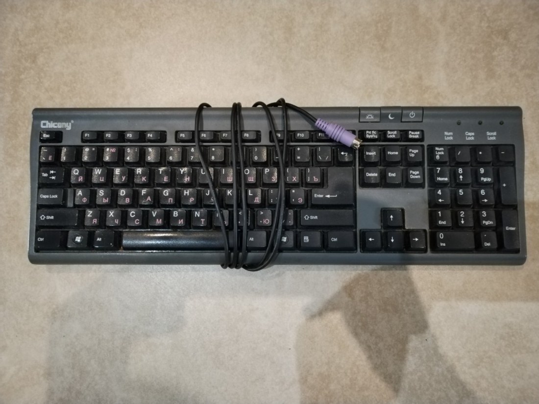Клавиатура Chicony KB-9810 PS/2 , БУ Клавиатура Chicony KB-9810 PS/2 , БУ