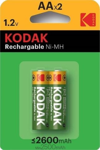 Аккумулятор AA, KODAK 2600mAh NiMh (KAAHR-2/2600mAh), в блистере 2шт, (цена за 1шт)