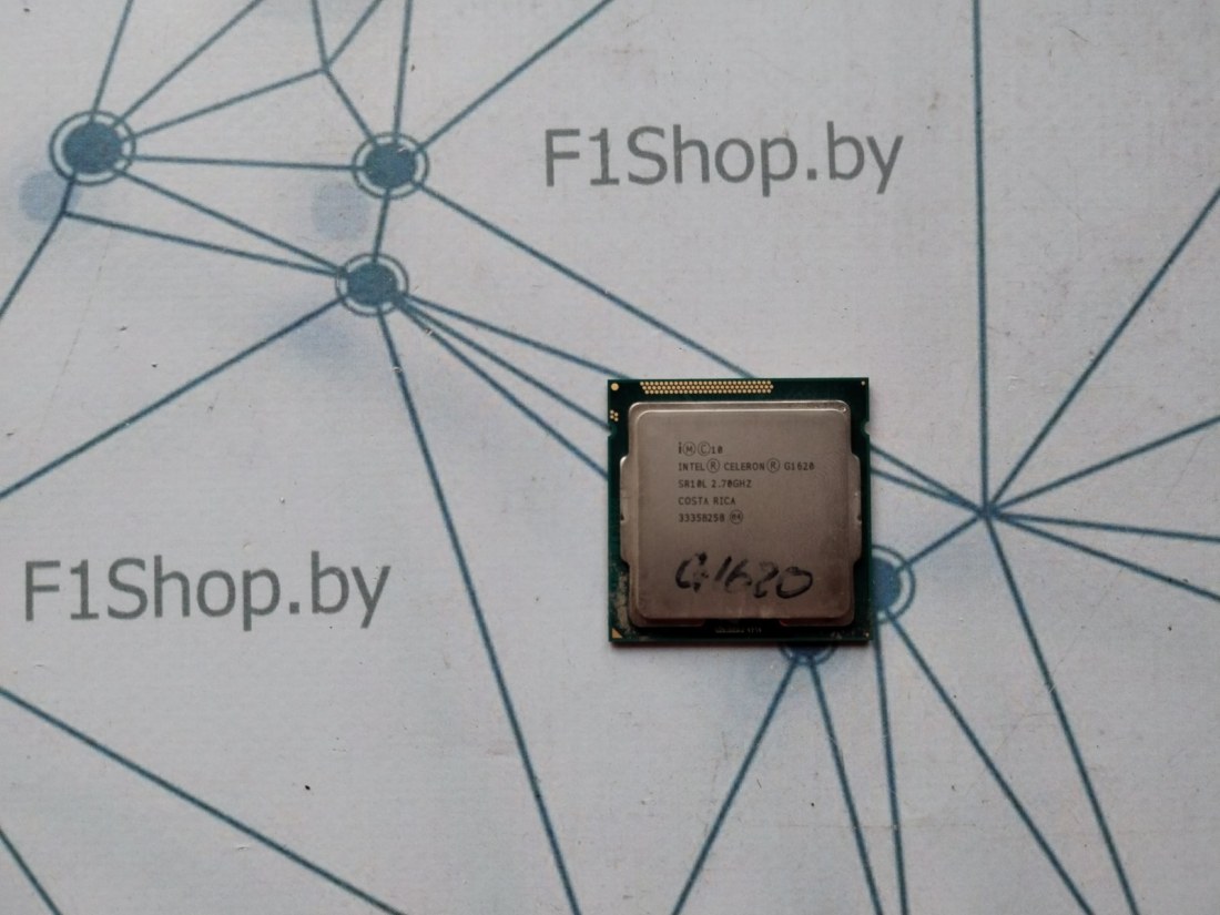 Процессор Intel Celeron G1620 2 ядра, частота 2.7 ГГц, кэш 512 Кб + 2 МБ, техпроцесс 22 нм БУ
