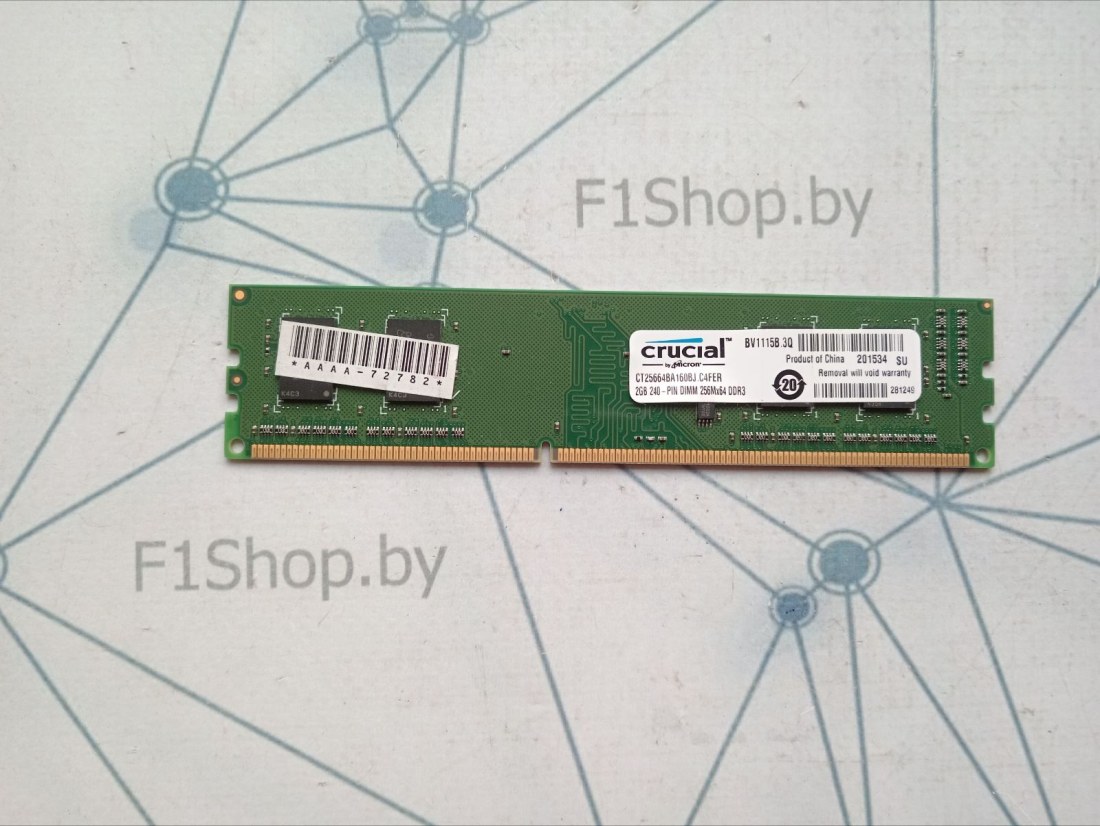 Оперативная память DDR-3 2048Mb 1600MHz Crucial (CT25664BA160BJ) бу