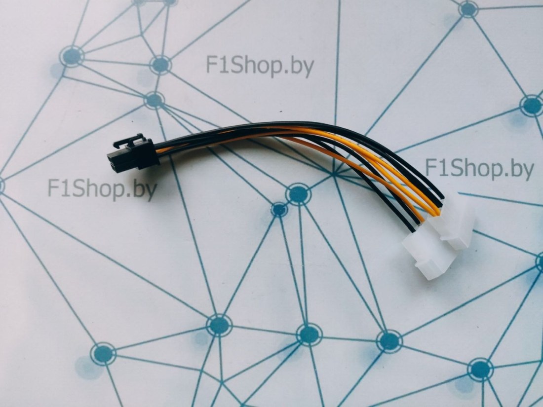Кабель питания для видеокарт 2хMolex- 6pin б.у.