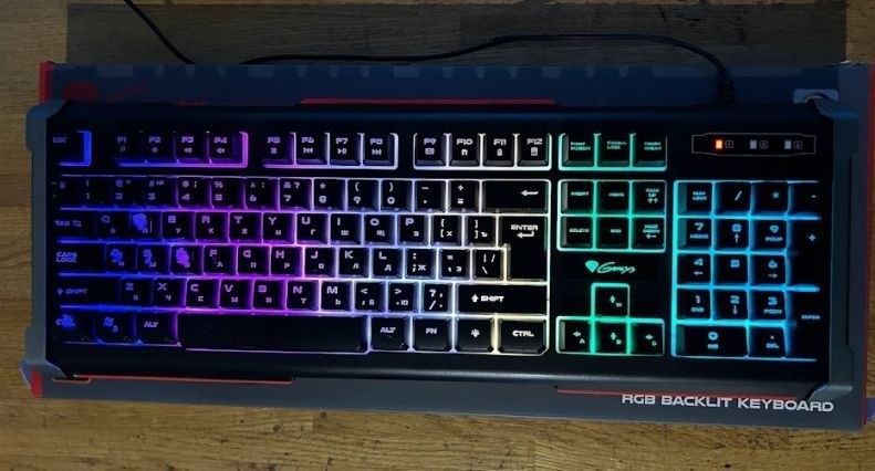 Клавиатура Genesis Rhod 400 RGB мембранная, БУ Клавиатура Genesis Rhod 400 RGB мембранная, БУ