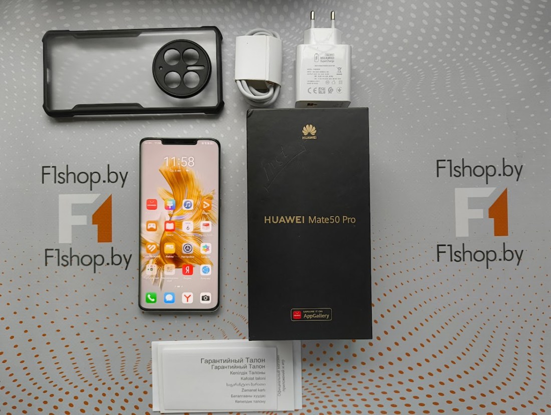 Телефон Huawei Mate 50 Pro DCO-LX9 8GB/256GB (снежное серебро) БУ Телефон Huawei Mate 50 Pro DCO-LX9 8GB/256GB (снежное серебро) БУ