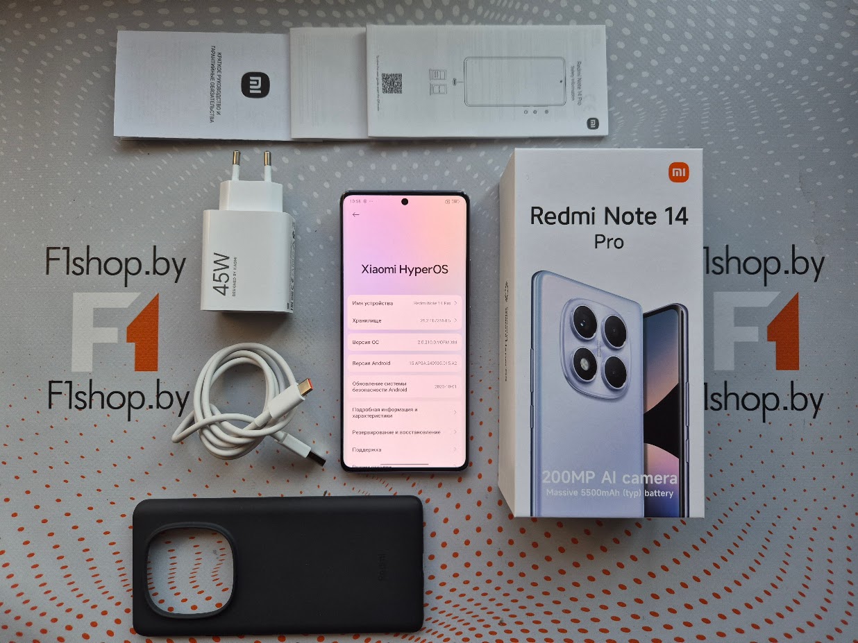 Телефон Xiaomi Redmi Note 14 Pro 8GB/256GB международная версия (фиолетовый) БУ Телефон Xiaomi Redmi Note 14 Pro 8GB/256GB международная версия (фиолетовый) БУ