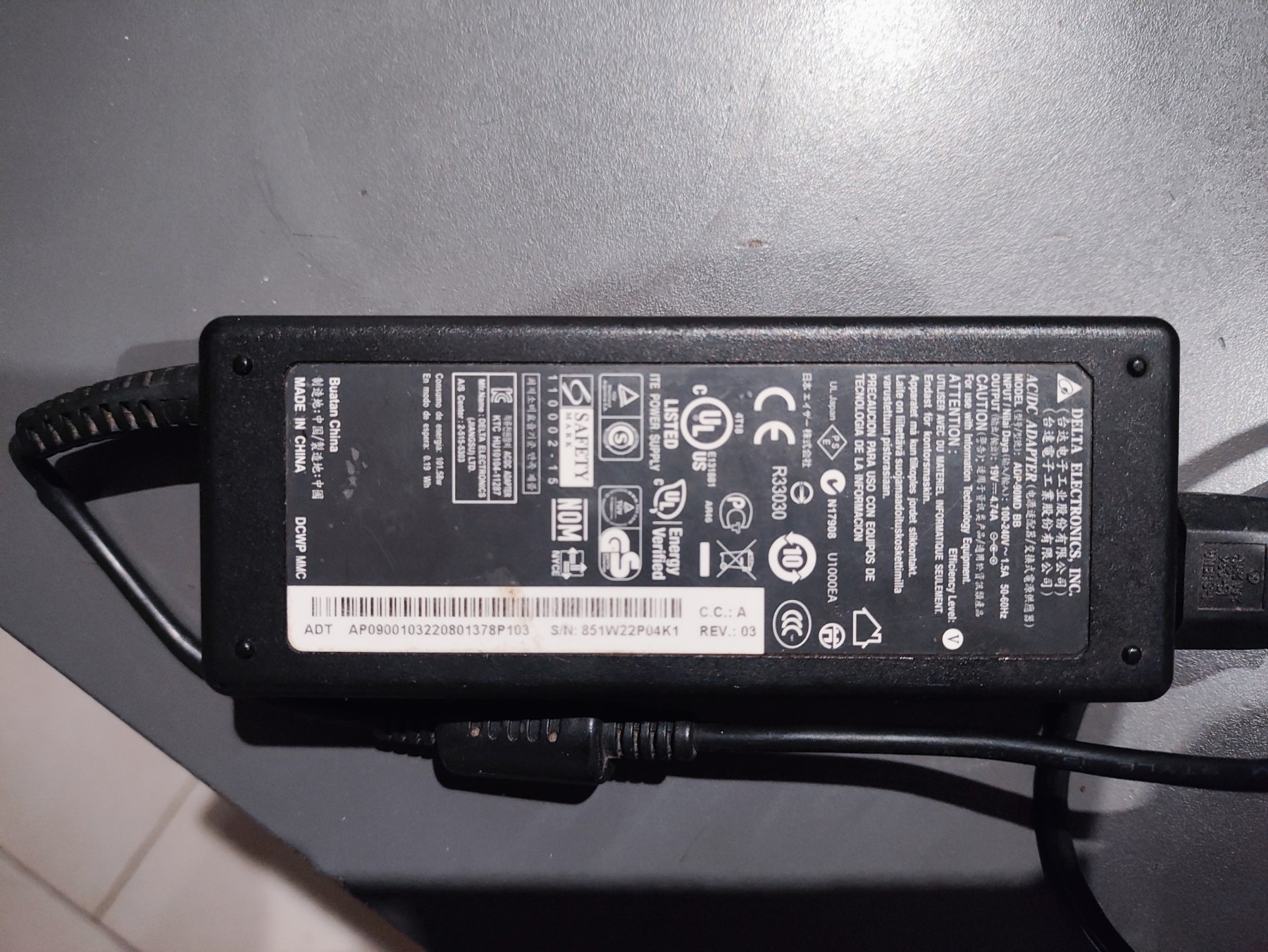 Блок питания для ноутбука Acer 19V 4.74A (5.5x2.5mm) 90W ADP-90MD/BB Блок питания для ноутбука Acer 19V 4.74A (5.5x2.5mm) 90W ADP-90MD/BB